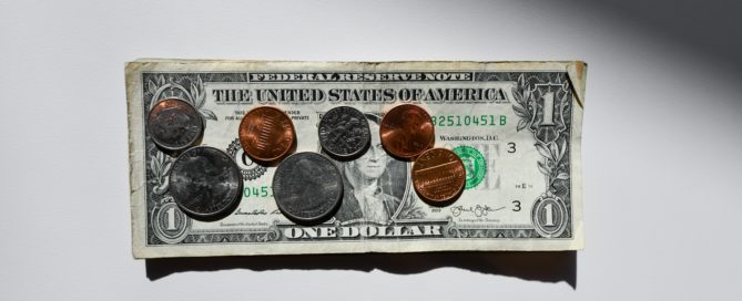 coins on a dollar
